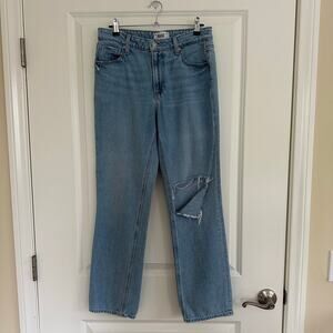 Paige Denim Noella Straight Relaxed Medium Light Wash Women's 27x29